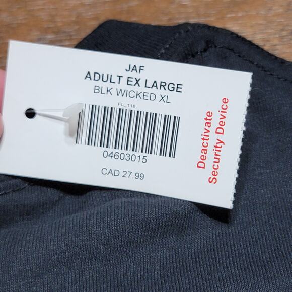 Hybrid Apparel Wicked Black Unisex Tee - Size XL NWT - Picture 6 of 6